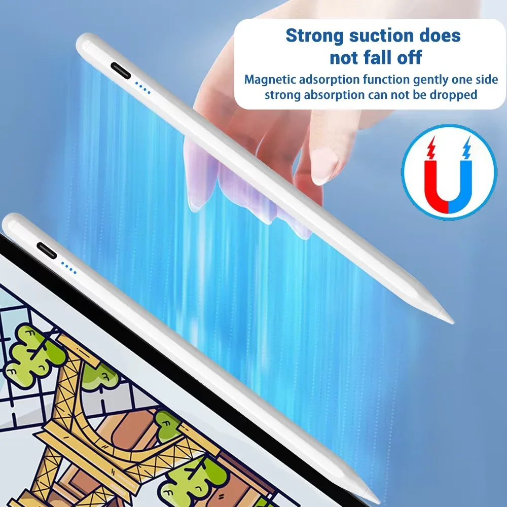 Tablet Drawing Accessories - Stylus-Stift mit Handballenerkennung und Leistungsanzeige für