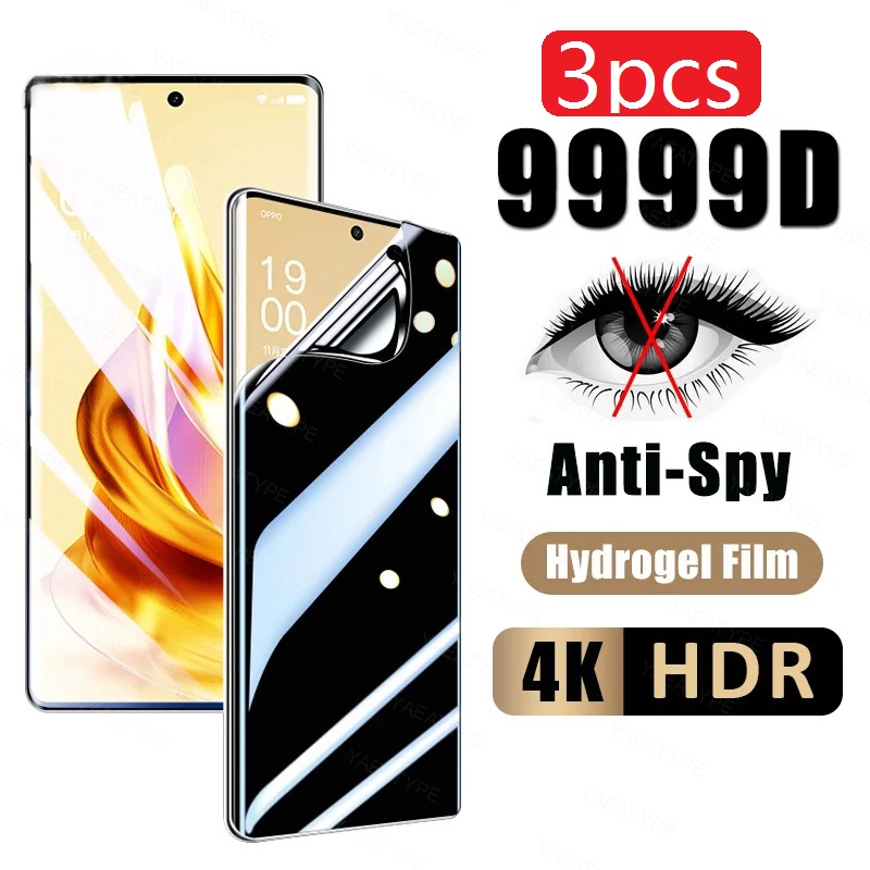 Oppo Find X8 - 3 Stück Sichtschutz-Hydrogelfolie für OPPO K13