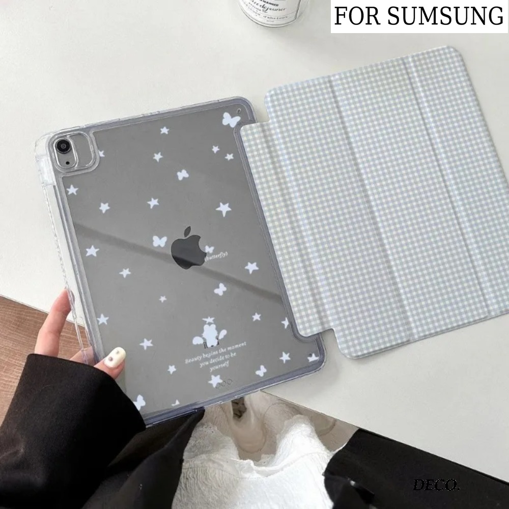 Tablet A9 Accessories - ins Butterfly 3+Y-Fold Tablet-Hülle für Samsung