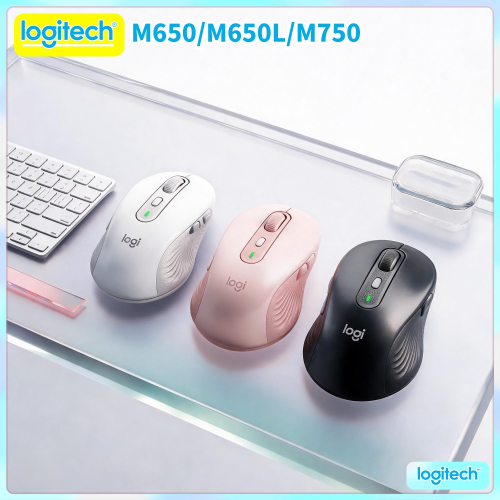 Logitech Tablet Accessories - M750 Bluetooth Silent-Maus, leiser Klick, Smartwheel