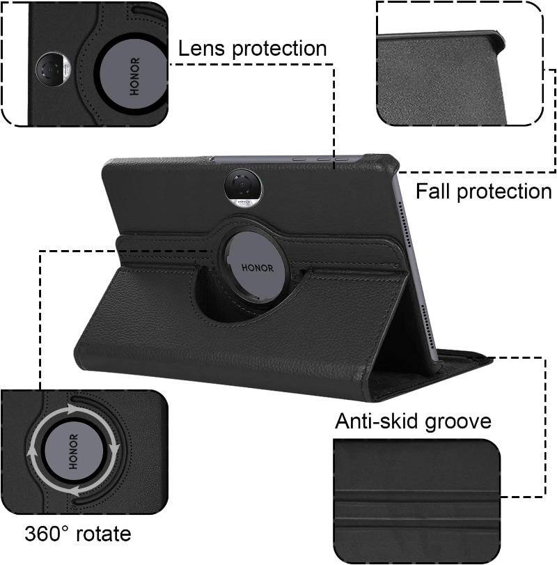 360-Grad-Drehständerhülle für  – Honor Tablet X9 Accessories Bewertung und Preis